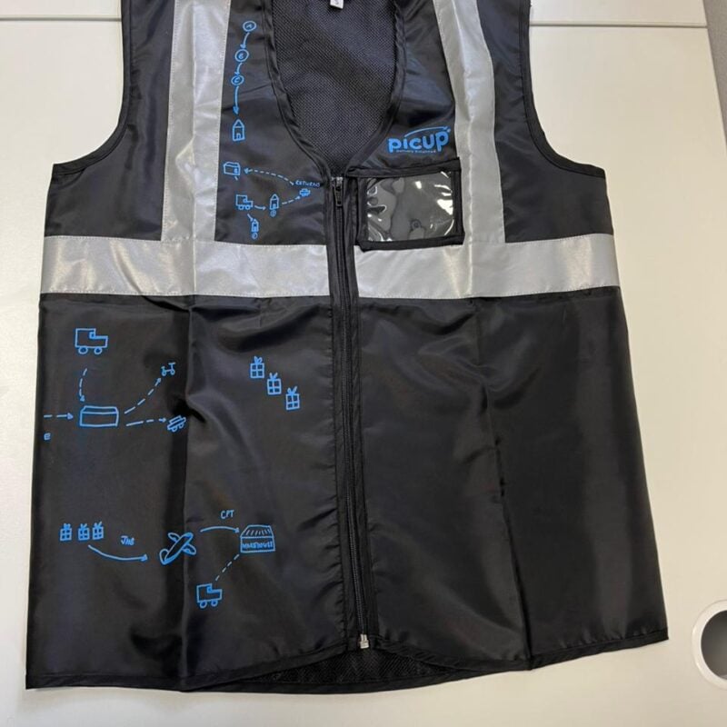 Black Picup Reflective Safety Vest